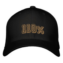 110% Gouden Kampioenen Geborduurd GLB Geborduurde Basebal Pet