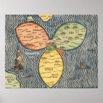 1581 - Bunting het Klaverblad van de Wereld Print