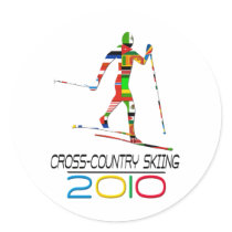 2010: Het dwars Ski?en van het Land Ronde Stickers