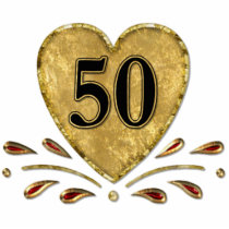 50ste Verjaardag - Goud Foto Uitsneden