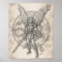 Aartsengel Michael Print