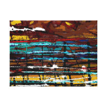 Achter de Lijnen - de Abstracte Druk van het Canva
