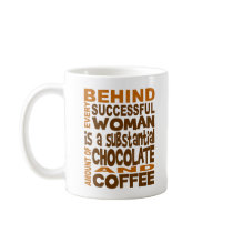 Achter Elke Succesvolle Vrouw Koffie Beker