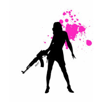 AK47 meisje 2 Roze