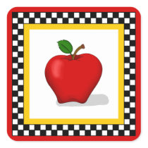 Apple & de Vierkante Stickers van het Schaakbord