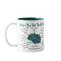 Atlas van de Hersenen van een van de Dierenarts Te Koffie Mok