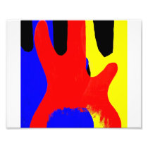 Basgitaar die Abstracte Heldere Kleuren schilderen