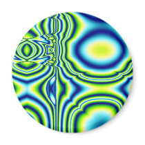 Blauw & Geel Fractal art.