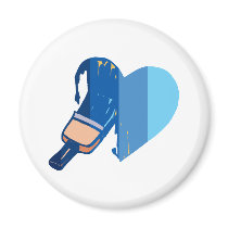 Blauw Geschilderd Hart