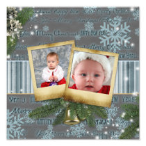 Blauwe Vintage Kerstmis
