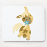 Blue Flower and  Pony mousepad