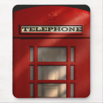 Britse Rode Telefooncel Mousepad