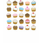 cupcake patroonT-stuk