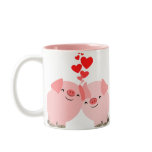 Cute Cartoon Pigs in Love Mug