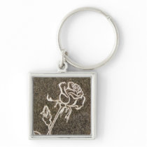 Dag van de valentijnskaart nam Keychain toe Sleutelhanger