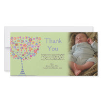 Dank u Retro Gift Photocard van de Baby van de Boo