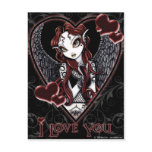 Dark Angel Valentine Postcard
