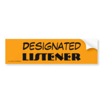 De aangewezen Sticker van de Bumper van de Luister