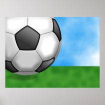 De Achtergrond van het voetbal Print