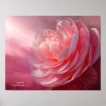 De Affiche/de Druk van de Kunst van de camelia Plaat
