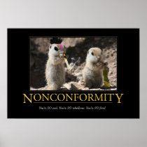 De Affiche van Demotivational: Nonconformiteit Poster