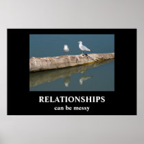De Affiche van Demotivational van VERHOUDINGEN Afdruk