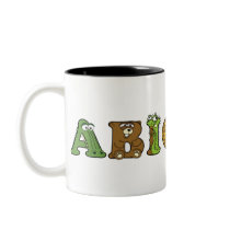 De Alphabetimals Gepersonaliseerde Mok van de Naam