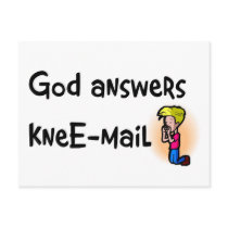 De antwoorden knie-post van de god christelijke gi