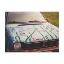 De Auto van vissen (onscherp, droevig)