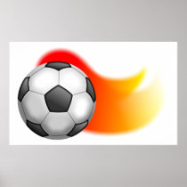 De Bal van het voetbal Print