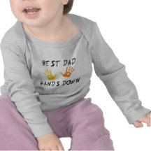 De beste Papa levert de T-shirt van het Baby over