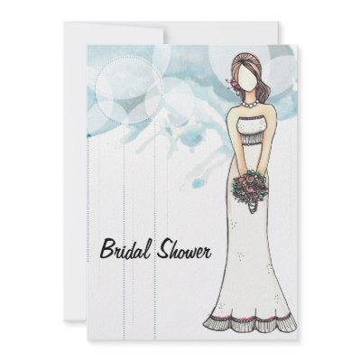De bruids Kaart van de Uitnodiging van de Douche door Chic_Boutique