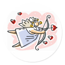 De Cupido van de cartoon met het Ontwerp van de Va