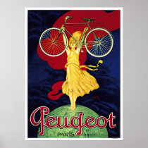 De Cycli van Peugeot - het Vintage Poster van de F
