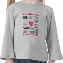 De Dag van de gelukkige Valentijnskaart Tshirt