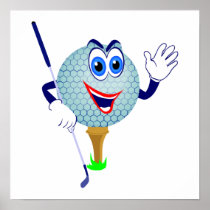 De de gelukkige T-shirts en Giften van de Golfbal