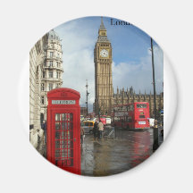 De doos van de Telefoon van Londen Big Ben (door S Koelkast Magneetjes