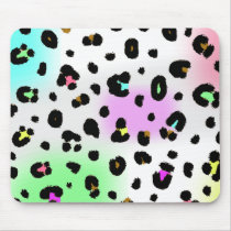 De Druk Mousepad van de Luipaard van het neon