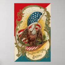 De druk van de Vlag van Eagle van de Banner van de