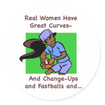 De echte Vrouwen hebben de Grote Sticker van Kromm