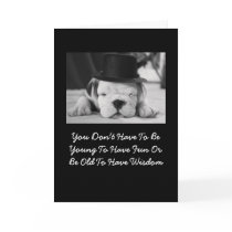 De Engelse Kaart van de Verjaardag van het Puppy v