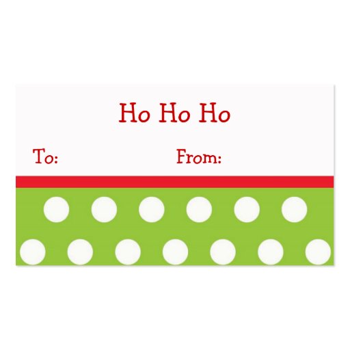 De Etiketten van de Gift van Kerstmis van Ho Ho va Visitekaartjes Sjabloon