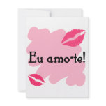 De EU amo -amo-te - de Portugese liefde van I u Gepersonaliseerde Uitnodigingen
