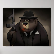 De gangster draagt Poster