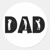 De Gift van de Papa van het golf Sticker