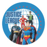 De Globale Helden van de Liga van de rechtvaardigh Sticker