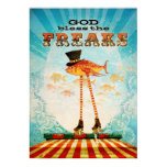 De god zegent Freaks posters