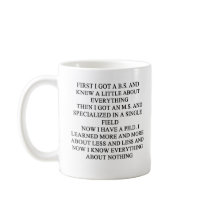 De grap van het DOCTORAAT, de grap van het DOCTORA Koffie Beker