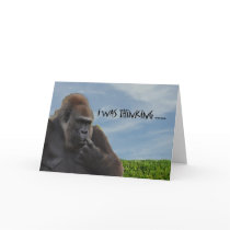 De grappige Humoristische Gorilla die van de Aap O
