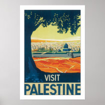 De grens van Palestina w/white van het bezoek